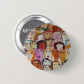 顔 缶バッジ (正面&裏面)