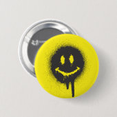 顔 缶バッジ (正面&裏面)