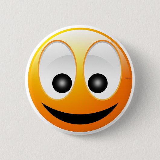 顔 缶バッジ (正面)