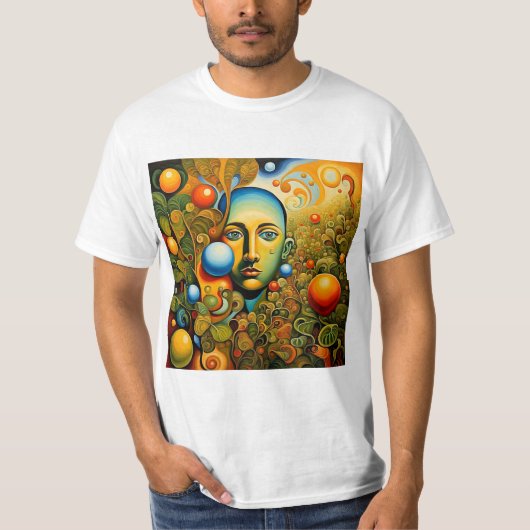 顔（葉） 4 Tシャツ (正面)