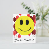 顔(赤いバルーン) 招待状 (スタンド正面)