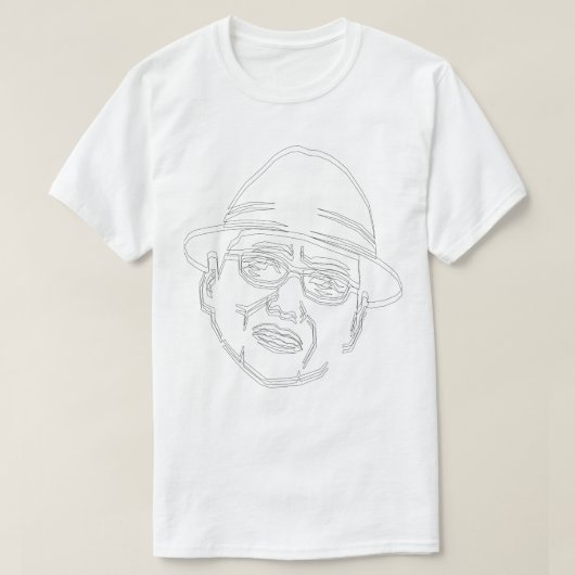 顔　黒ライン　Shake! Tシャツ (デザイン正面)