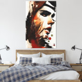 顔- 001 キャンバスプリント (インサイチュ (寝室))