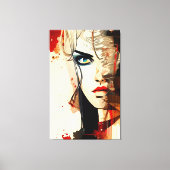 顔- 002 キャンバスプリント (正面)