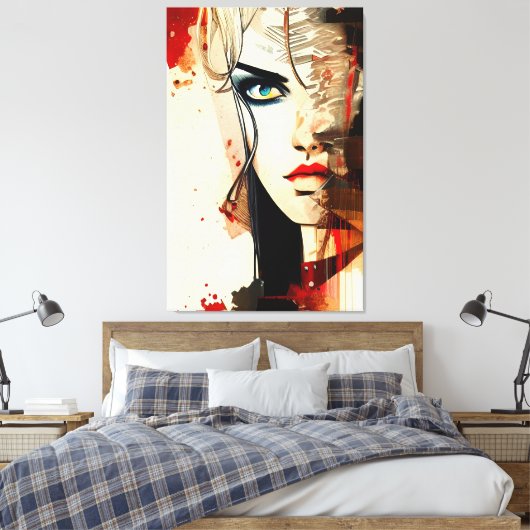 顔- 002 キャンバスプリント (インサイチュ (寝室))