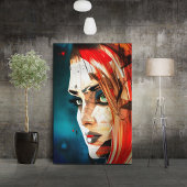 顔- 003 キャンバスプリント