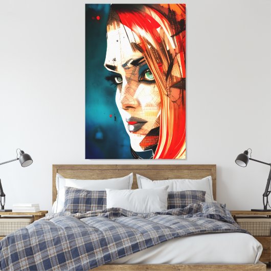 顔- 003 キャンバスプリント (インサイチュ (寝室))