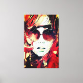 顔- 004 キャンバスプリント (正面)