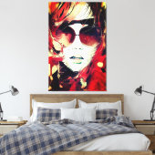 顔- 004 キャンバスプリント (インサイチュ (寝室))