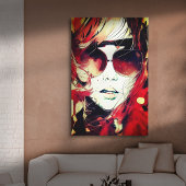 顔- 004 キャンバスプリント