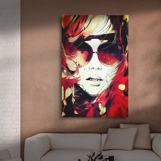 顔- 004 キャンバスプリント