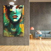 顔- 005 キャンバスプリント