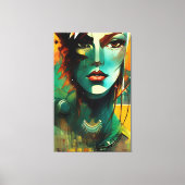 顔- 005 キャンバスプリント (正面)