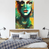 顔- 005 キャンバスプリント (インサイチュ (寝室))