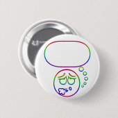 顔#10 (スピーチの泡と) 缶バッジ (正面&裏面)