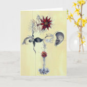 顔#1 カード (黄色い花)