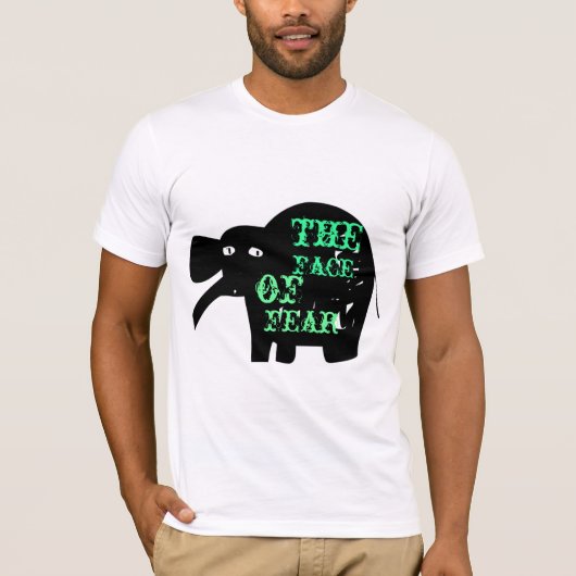 、顔、elepanteの、恐れ tシャツ (正面)