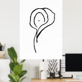 「顔」 JTGアートポスター ポスター (ホームオフィス)