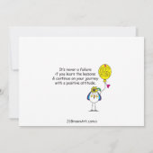 顔Challenge_Flatカード7"x5" (裏面)