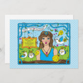 顔Challenge_Flatカード7"x5" (正面/裏面)