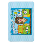 顔Challenge_Flexibleマグネット6"x4" マグネット (縦)