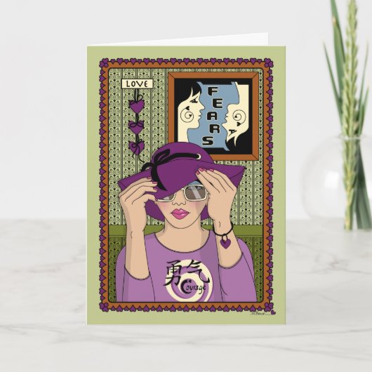 顔Fears_A_Greeting カード (正面)