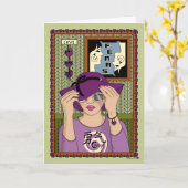 顔Fears_A_Greeting カード (黄色い花)