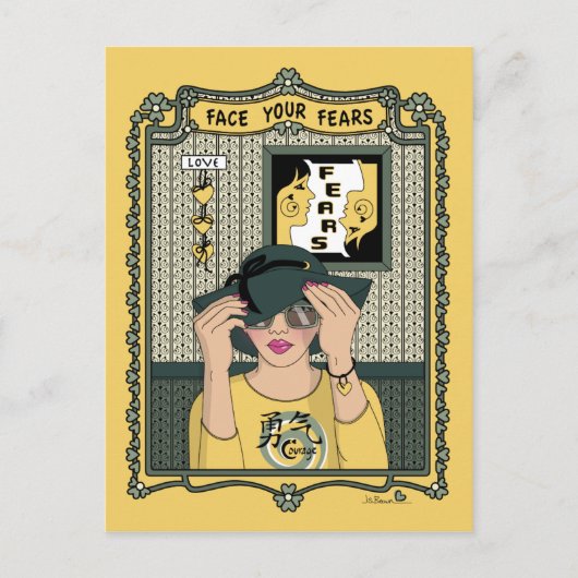 顔Fears_C_ポストカード ポストカード (正面)