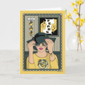 顔Fears_C_Greeting カード (黄色い花)