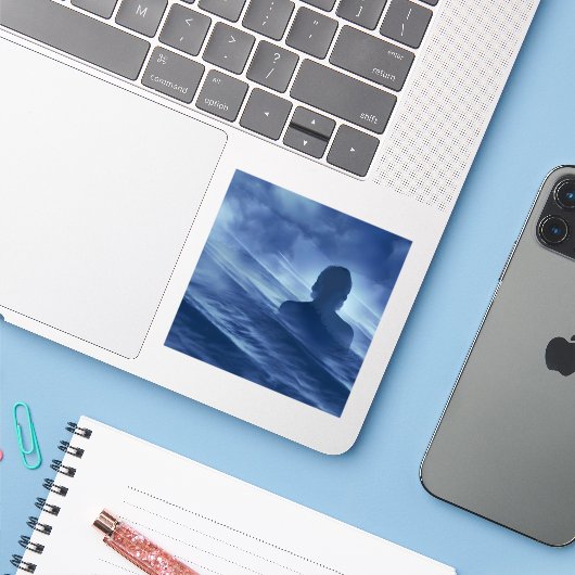 顔it単独 シール (ノートパソコンとiPhone)