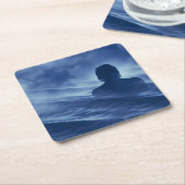 顔it単独 スクエアペーパーコースター (アングル)