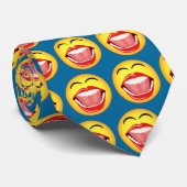 顔LOLブルーおもしろいおもしろい笑いネックタイ ネクタイ (ロール)