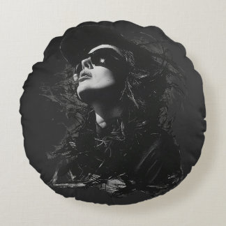 顔Tシャツ ラウンドクッション