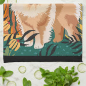 顔THE SUN Chowキッチン/ドッグショータオル キッチンタオル (折り畳み)