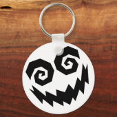 顔White+Black キーホルダー (正面)