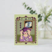 顔Your Feeds_A_ポストカード ポストカード (スタンド正面)