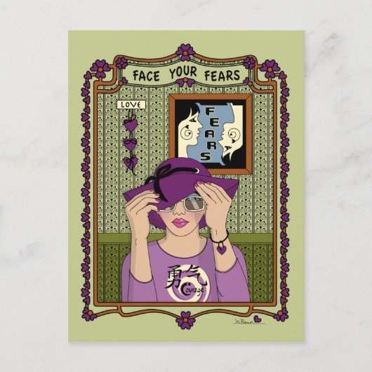 顔Your Feeds_A_ポストカード ポストカード (正面)