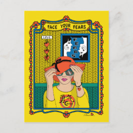 顔Your Feeds_B_ポストカード ポストカード