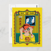 顔Your Feeds_B_ポストカード ポストカード (正面/裏面)