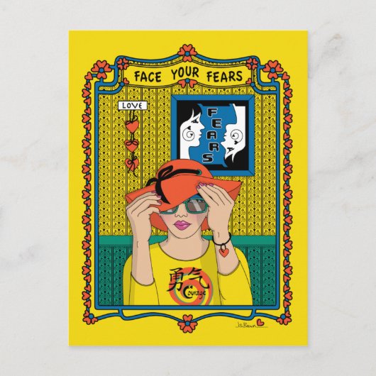 顔Your Feeds_B_ポストカード ポストカード (正面)