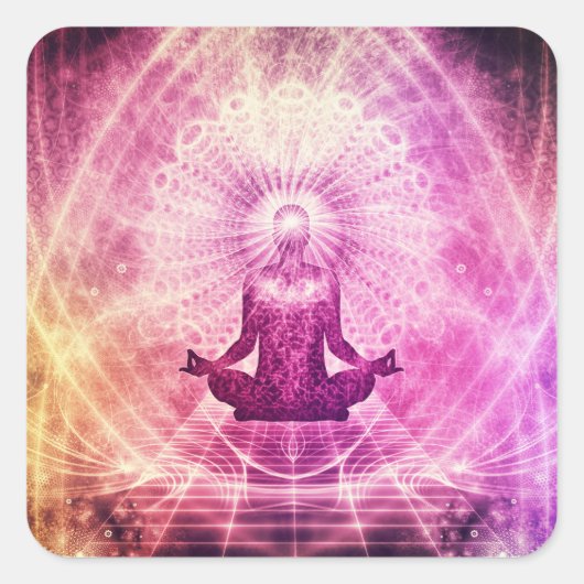 顕在瞑想法の誘致チャクラ スクエアシール (正面)