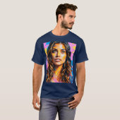 顕彰する女性 Tシャツ (正面フル)
