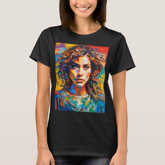 顕彰する女性 Tシャツ (正面)
