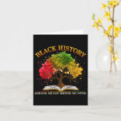 顕彰インスパイア過去の黒人歴史月間 カード (黄色い花)