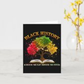 顕彰インスパイア過去の黒人歴史月間 カード (黄色い花)