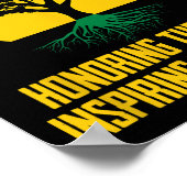 顕彰インスパイア過去の黒人歴史月間 ポスター (角)