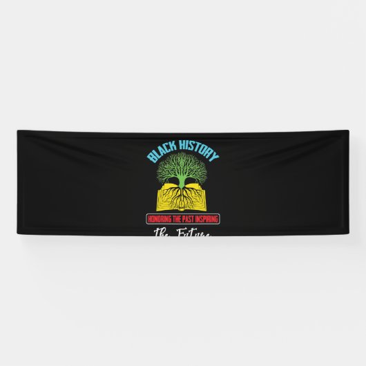 顕彰インスパイア過去の黒人歴史月間 横断幕 (横)