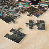 顕微鏡の下のアラニンアミノ酸 ジグソーパズル (側面)