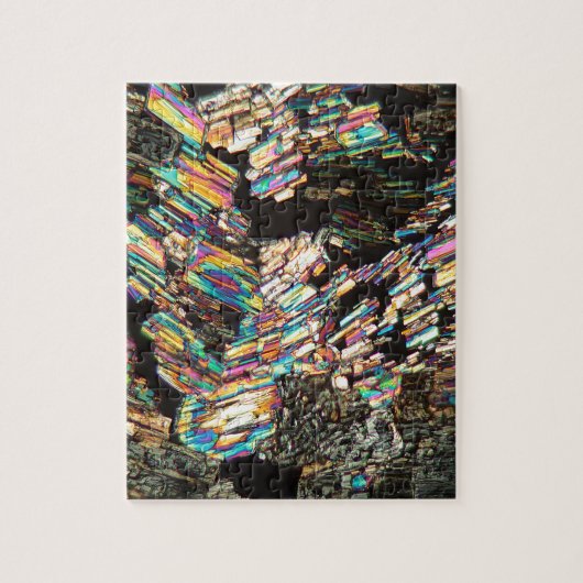 顕微鏡の下のアラニンアミノ酸 ジグソーパズル (縦)