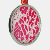 顕微鏡の下の睾丸の細胞 メタルオーナメント (右)